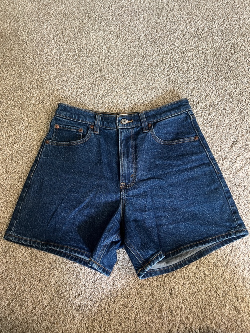 Abercrombie High-Rise Dad Shorts